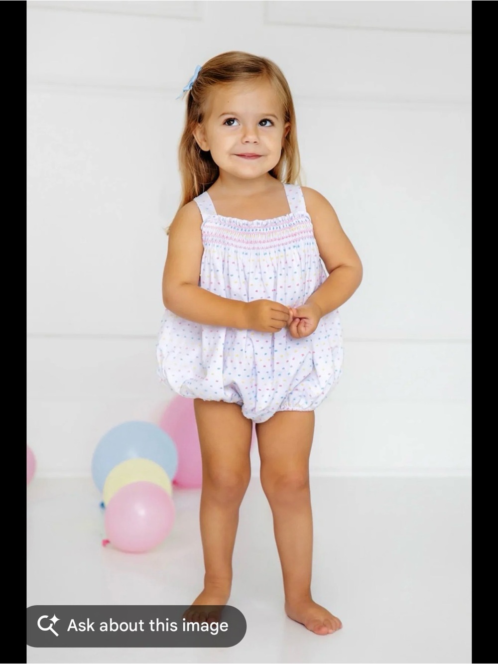 The Beaufort Bonnet Company White Bubble One-Piece with Pastel Dot Print - Picture 4 of 4